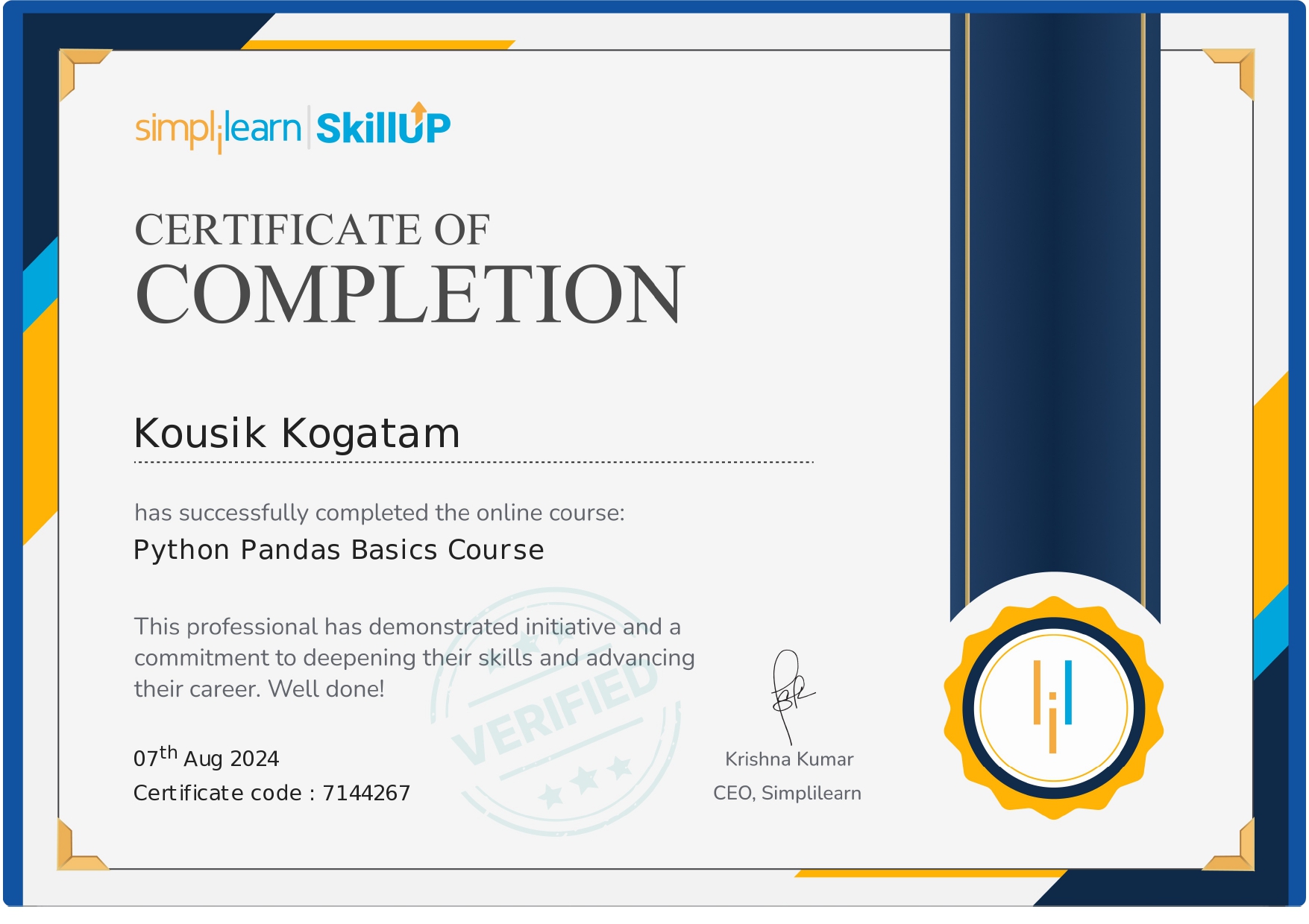Certificate 6